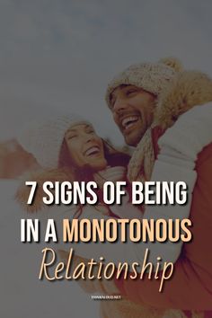 a man carrying a woman on his back with the words 7 signs of being in a mono