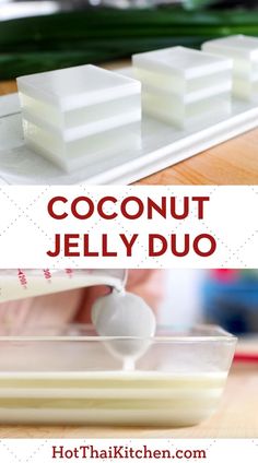 how to make coconut jelly dulces with jell - o - cream and sugar