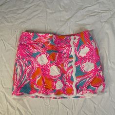 Brand New Without Tags, Never Worn Spring Vacation Pink Skort, Pink Stretch Mini Skirt For The Beach, Stretch Pink Mini Skirt For The Beach, Pink Skort For Spring Vacation, Pink Fitted Mini Skirt For Vacation, Pink Summer Mini Skirt For Vacation, Vacation Pink Skirted Skort, Pink Stretch Skirt For Vacation, Stretch Pink Skirt For Vacation