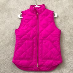 New Without Tags. Size Xs. Color Is A Neon Fuchsia. Spring Stretch Vest Outerwear, Pink Fitted Sleeveless Outerwear, Pink Casual Winter Vest, Casual Pink Winter Vest, Pink Fitted Vest For Winter, Fitted Pink Vest Outerwear, Pink Vest Outerwear For Spring, Casual Pink Vest Outerwear, Pink Sleeveless Outerwear For Fall