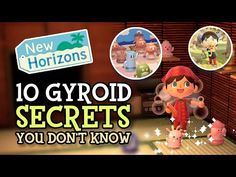 an animated video game with the title 10 gyroid secrets you don't know