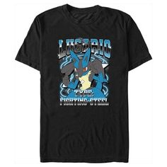 Gotta catch 'em all! Get into the fun with the iconic world of Pokemon cards, video games, TV shows, and more with adorable new officially licensed apparel for the whole family featuring all your favorite Pokemon! This Men's Pokemon Lucario Type: Fighting-Steel Graphic T-Shirt features Lucario ready for battle with the text: "Type: Fighting-Steel," in a chrome metallic style. Grab one of these new Pokémon tees today and be the envy of all your friends! Pokemon Lucario, Pokemon Shirt, Tall Hoodies, Graphic Tee Design, Sweaters And Jeans, Pokemon Cards, Mens Graphic Tee, Tee Design, Black Media