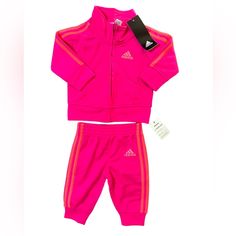 Adidas 3 Month Baby Girls Neon Pink/Orange Pants & Jacket Tracksuit Outfit Nwt Adidas Tracksuit Outfit, Tracksuit Outfit, Orange Pants, Adidas Tracksuit, 3 Month Baby, Pink Adidas, Baby Month By Month, Pink Orange, Neon Pink