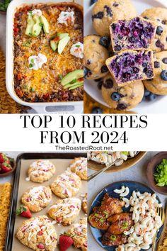 Top 10 Recipes From 2024 - The best of 2024 is in! This post includes my top recipes from 2024 as well as my own personal favorite recipes from the year. Let me know your favorites!