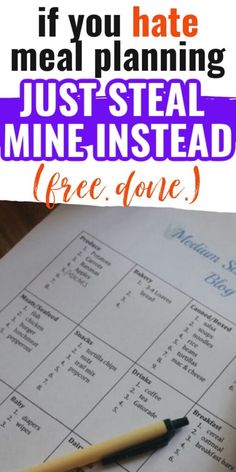 Meals For A Month Menu Planning, Menu Sans Gluten, Monthly Menu, Meal Planning Menus, Monthly Meal Planner, Meal Planning Ideas, Monthly Meal Planning, Budget Meal Planning, Family Meal Planning