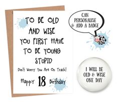 21st Birthday Jokes, 21st Birthday Cards, Birthday Quotes Funny, Happy 21st Birthday, Birthday For Him