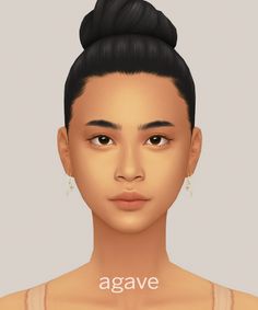 an animation image of a woman's face with the words agave on it