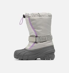 Perfect for deep snow. Waterproof upper, felt inner boot for warmth, and multi-directional lug sole for steady grip. Easy on and off. Deep Snow, Lug Sole, Felt, Boots