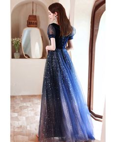 Buy modest navy blue aline party occasion dress with bling sequins sleeves at wholesale price online. Free shipping and pro custom service since 2009. Blue A-line Evening Dress For Banquet, Blue Evening Dress For Banquet And Party Season, Royal Blue A-line Evening Dress For Prom, Fitted Blue A-line Evening Dress, Blue Fitted A-line Evening Dress, Blue A-line Dress For Evening, Full Length Blue Dress For Banquet, Blue Full-length Dress For Banquet, Blue Full-length Dress For Banquets