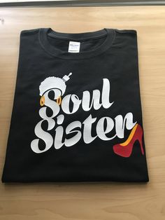 This listing is for soul sister t-shirt  handmade sizes available small though x large Sister Tshirts, Soul Sister, Soul Sisters, Gender Neutral, Adult Outfits, Tops & Tees, Top Outfits, T Shirt, Clothes