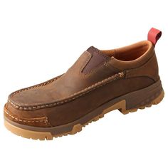 Men`s Comp Toe Slip On CellStretch Western Headstall, Driving Mocs, Modern Cowboy, Twisted X Boots, Slip Resistant Shoes, Leather Craftsmen, Driving Moccasins, Cowboy Style, Every Step You Take