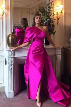 Summer Court, Fall Wedding Reception, Autumn Wedding Reception, Mermaid Evening Gown, Evening Dresses Online, Cheap Evening Dresses, Hot Pink Dresses