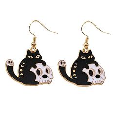 Material: Alloy Style: As shown in the picture Includes: a pair of earrings Fashion Earrings for Women Bridal Earrings Ear Ring Studs Color: Purple. Ear Ring, Earrings Ear, Cat Earrings, Halloween Cat, Bridal Earrings, Earrings For Women, Color Purple, Kids Party, Fashion Earrings