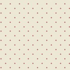 a beige background with small red flowers on it's sides and dots in the middle