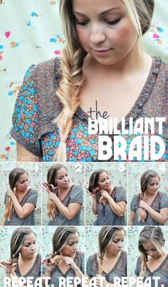 OH SO PRETTY the DIARIES: the TUTORIAL: BRILLIANT BRAID Fishtail Braid, Fish Tail Braid, Hair Envy, Great Hair, Hair Dos, Perfect Hair, Hair Day, Pretty Hairstyles, Hair Hacks