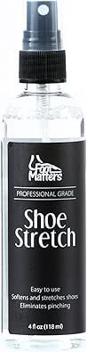 FOOTMATTERS Professional Boot & Shoe Stretch Spray – Softener & Stretcher for Leather, Suede, Nubuck, Canvas – 4 oz Shake Bottle, Professional Shoes, Plastic Shoes, How To Stretch Boots