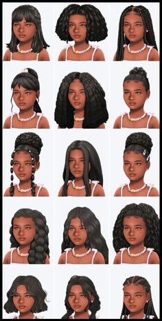 many different types of hair for females