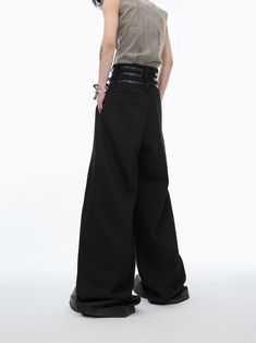 WN6471
■size(cm)




Length
 

Waist
 

Hip
 

裾回り
 




S


109


71


106


66




M


111


73


110


68




L


113


75


114


70




■model
179cm 58kg XL
■material
polyester 98% spandex 2% Designer Streetwear, Belt Design, Casual Trousers, Try On, Mens Streetwear, Casual Wardrobe, Flare Pants, Wide Leg Trousers, Fashion Pants