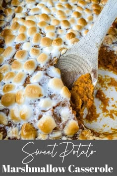 this sweet potato marshmallow casserole is the perfect side dish for thanksgiving