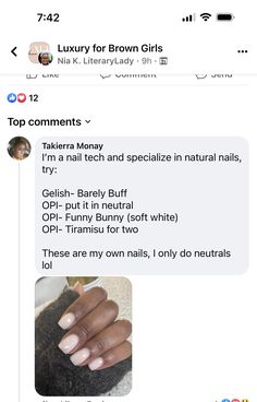 Neutral Gel Pedicure, Bubble Bath Nails Black Women, Opi Gel Polish Colors On Dark Skin, Blonde Tortoise Nails, Igel Beauty Gel Polish Fall Colors, Put It In Neutral And Bubble Bath Opi, Bubble Bath And Funny Bunny Opi, Funny Bunny And Bubble Bath Opi, Funnybunny And Bubble Bath Nails