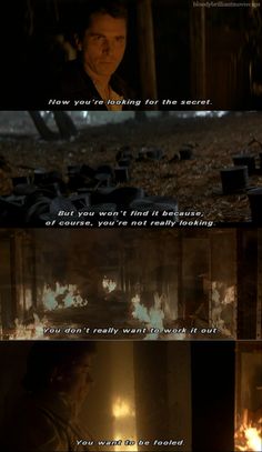 the dark knight movie scene with text that reads, now you're waiting for the secret