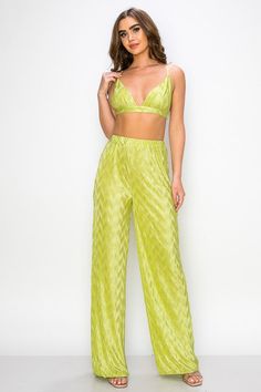 DETAILS Content & Care• 95% Polyester 5% Spandex• Imported• Dry Clean Recommended• 31"Model’s Profile• Height 5'6 125lbs• Model is wearing a size small Please see size chart for information on the fit Pant Set, Pants Set, Size Chart, Spandex, Blazer, Pants, Green, How To Wear, Trousers