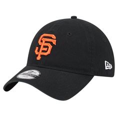 the san francisco giants new era black and orange hat