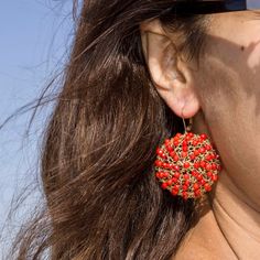 Beautiful one-of-a-kind earrings for the summer! These earrings are hand crocheted with gold filled wire and red coral beads. Earrings are 2 inches long. You might also like: https://www.etsy.com/listing/288533313/black-spinel-earrings-wire-crochet?ref=shop_home_active_2 or: https://www.etsy.com/listing/192923601/turquoise-earrings-wire-crochet-earrings?ref=shop_home_active_22 More coral designs: https://www.etsy.com/listing/587036879/italian-red-coral-and-pave-diamonds?ga_search_query=coral&amp Coral Beaded Earrings For Gifts, Red Beaded Earrings As Summer Gifts, Nickel-free Red Earrings For The Beach, Handmade Coral Jewelry For Party, Coral Jewelry For Summer Gifts, Traditional Red Earrings For Summer, Handmade Coral Drop Earrings, Handmade Coral Earrings For Summer, Handmade Coral Earrings For Gifts