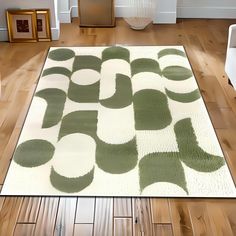 Mid Century Modern, Minimalist Geometric Area Rug, Modern Scandinavian Style, Soft Olive & Cream Design, Chic for Living Room, 5x7 Rug, Rare 🌟 Welcome to Our Etsy Digital Rug Store! 🌟 Are you ready to adorn your home or workplace with a touch of uniqueness and elegance? It's time to brighten and personalize your living spaces with our custom-designed digital printed rugs! 🏢 Perfect Choice for Businesses and Corporate Use: Reflect your brand and style with our special rugs designed for compani 5x7 Rug, Mid Century Modern Minimalist, Windmill Design, Cream Design, 5x7 Rugs, Modern Quilt Patterns, 50 Style, Modern Scandinavian, Rug Modern