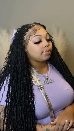 Black And White Soft Locs, Soft Locs With Bow, Locs Bow Hairstyle, Soft Locs Bohemian, Small Soft Locs Long, Infinity Tattoo Wrist, Small Soft Locs, Soft Loc Hairstyles, Soft Locs With Curls