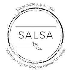 the logo for salsa, which is featured in this image