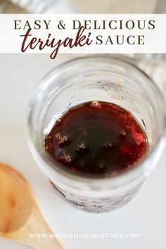 an easy and delicious teriyaki sauce in a jar