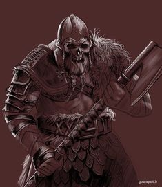 For Honor Raider, For Honor Viking, Dnd Monsters, Oc Ideas, Dnd Characters, Fantasy Character Design