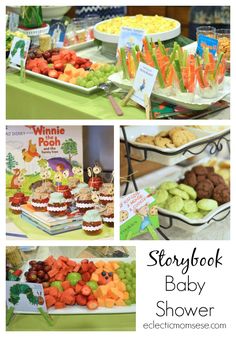 the storybook baby shower is full of delicious treats