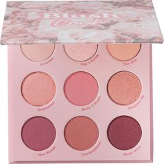 ColourPop Blush Crush Eyeshadow Palette | Ulta Beauty Colourpop Blush Crush, Colourpop Blush, Pink Eyeshadow Palette, Colourpop Eyeshadow, Makeup Pallets, Super Shock, Makeup Eyeshadow Palette, Nude Palette, Pink Eyeshadow