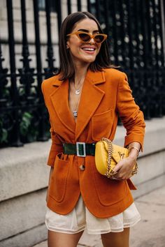 Street Style New York, Colorful Outfit, Fall Chic, Looks Street Style, Street Style Chic, Inspired Outfits, Cool Street Fashion, Fashion Week Street Style, Street Style Looks