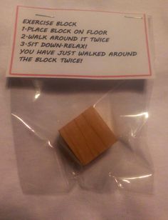 a rubber block with instructions on how to use it