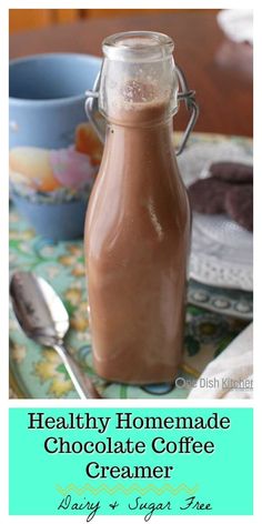 healthy homemade chocolate coffee creamer recipe