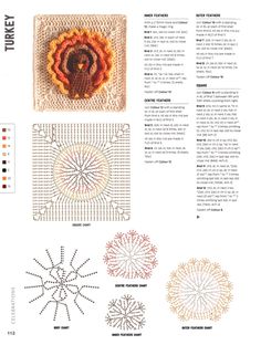 an article in the knitting book shows different crochet patterns