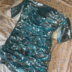 Icy Blue Sequin Off Shoulder Mini Dress From South Moon Under, Nwt Under The Sea Homecoming, Off Shoulder Mini Dress, Icy Blue, Sequin Mini, Homecoming Dress, Under The Sea, Sweet 16, Homecoming Dresses, The Sea