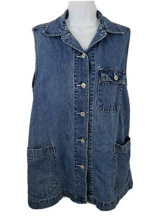 Levi's Denim Blue Jean Shirt Dress Size S. Condition is Pre-owned. Shipped with USPS Priority Mail. 31 19.75 Condition: Pre-Owned: No holes, rips, tears, stains, etc.  Very Nice. Length: 31 inches Chest (underarm to underarm): 19.75 inches FAST SHIPPING! 30 Day No Hassle Returns   Check out our feedback! Check out our other items! Be sure to add us to your favorites list! Item Code: 54-100419 Levi's Summer Denim Cotton Dress, Medium Wash Sleeveless Denim Top With Buttons, Light Wash Sleeveless Denim Top With Button Closure, Sleeveless Dark Wash Denim Vest With Button Closure, Sleeveless Light Wash Denim Top With Button Closure, Levi's Cotton Denim Summer Dress, Vintage Denim Vest With Buttons, Levi's Cotton Denim Dress For Summer, Sleeveless Medium Wash Denim Top With Button Closure