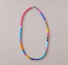 Handmade İtem Ships from a small business in Turkey Materials:Sand bead Style:Boho&Hippie Chain Style:Bead Necklace length:43 centimeters Diy Choker, Colorful Necklace, Stil Boho, Necklace Colorful, Bead Choker, Bohemian Necklace, Colorful Jewelry, Colourful Necklace, Beaded Necklaces