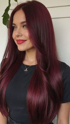 Cute Colors For Hair, Red Hair Color Olive Skin Tone, Dark Chocolate Red Brown Hair, Hair Color For Dark Brunettes, Cool Toned Skin Hair Color Ideas, Cherry Brown Hair Color Burgundy, Ritual Hair Color, Red Hair Tanned Skin