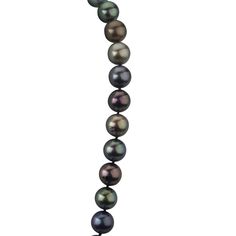 Multicolor Cultured 8-9mm Tahitian Pearl Single Strand Choker Necklace - Sherri Bourdage Pearls Chicago Green Eggplant, Pearl Anniversary, The Black Pearl, Black Pearls, Tahitian Black Pearls, Saltwater Pearls, Black Lips, French Polynesia, Tahitian Pearls