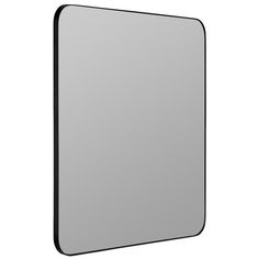 an empty square mirror on a white background