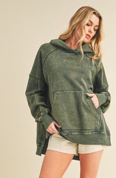 WashedHoodieGreen