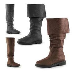 Medieval Renascentista Sapatos Botas Longas Botas sem salto Pirata Viking Cruzado Valhala Homens Unisexo Dia Das Bruxas Espetáculo Festa / Noite LARP Sapatos de 2024 por R$352.2 Pirate Knee High Boots, Pirate Boots, Shoes Trends, Knee High Boots Flat, Pu Boots, Low Heel Boots, Fashion Shoes Flats, Vintage Mens Fashion, Mens Leather Boots