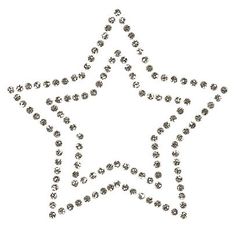 a gold star made out of small beads