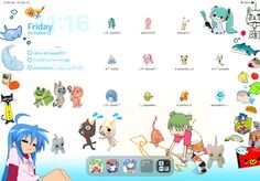 an image of some cartoon characters on the webpage for friday's anime event