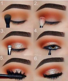 Colorful Eye Makeup For Work, Fall Makeup Ideas Blue Eyes, Glam Eye Makeup, Tutorial Eyeliner, Make Up Gold, Mekap Mata, Makeup Over 40, Makeup Sephora, Applying Eye Makeup